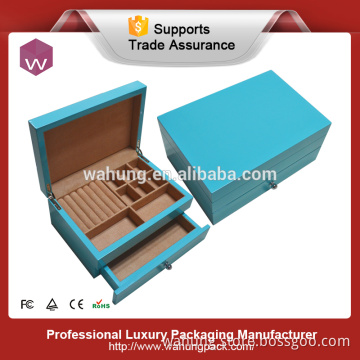 Customize wooden jewellery box with compartments